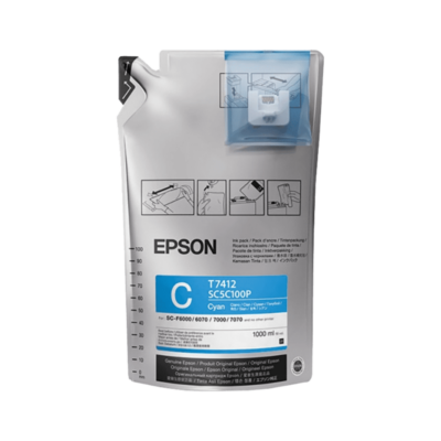 Epson Tinte Sublimation cyan C13T741200 1er