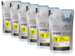 Epson Tinte SC-F6000, SC-F6200, SC-F9300 - gelb / yellow, 6x 1000 ml