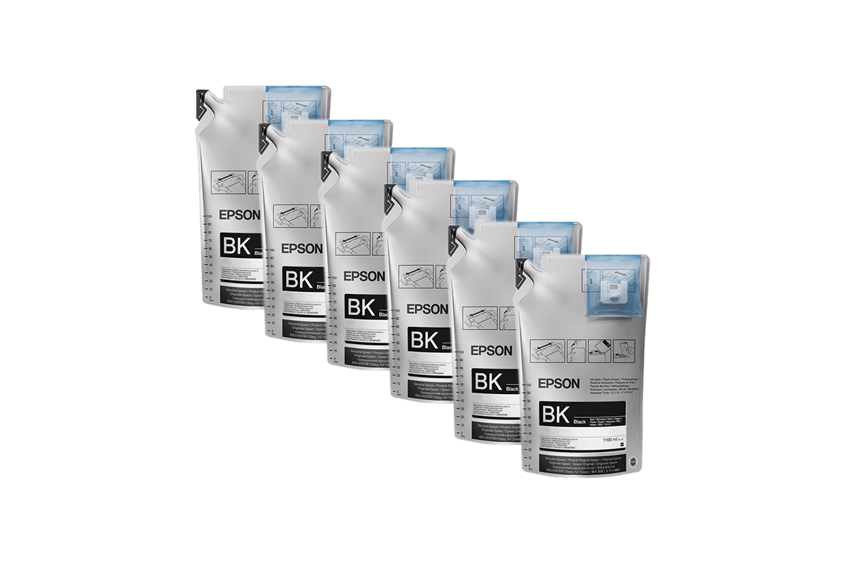 EPSON Tinte SC-F6300 / SC-F9400, T46D - schwarz / black, 6x 1100 ml