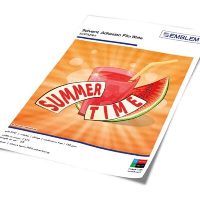 Emblem Solvent Adhesion Film White SOFADH 1200x800