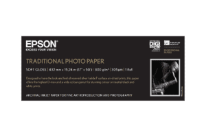 EPSON Traditional Photo Paper - 17&Prime; (43,2 cm) x 15 Meter