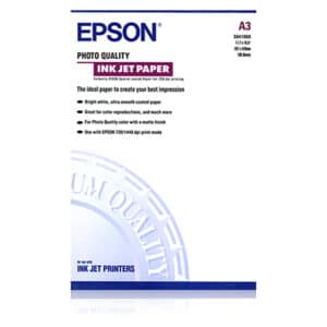 EPSON Photo Quality Ink Jet Paper, 102 g/m&sup2; - DIN A3, 100 Blatt