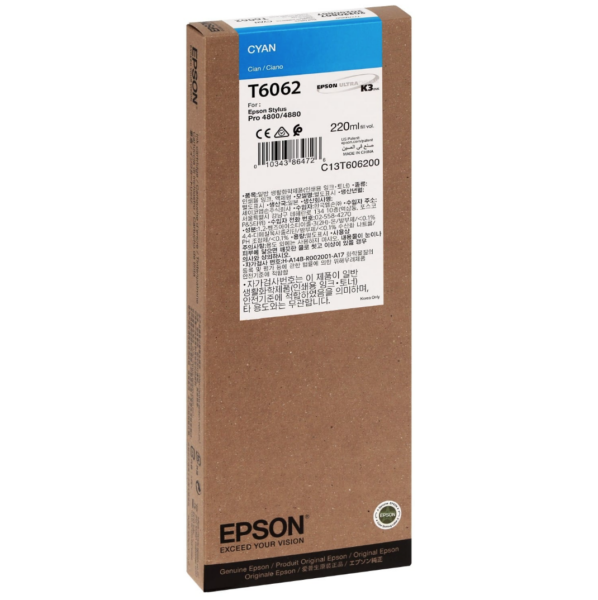 EPSON Tinte Stylus Pro 4800 / 4880, 220ml - cyan