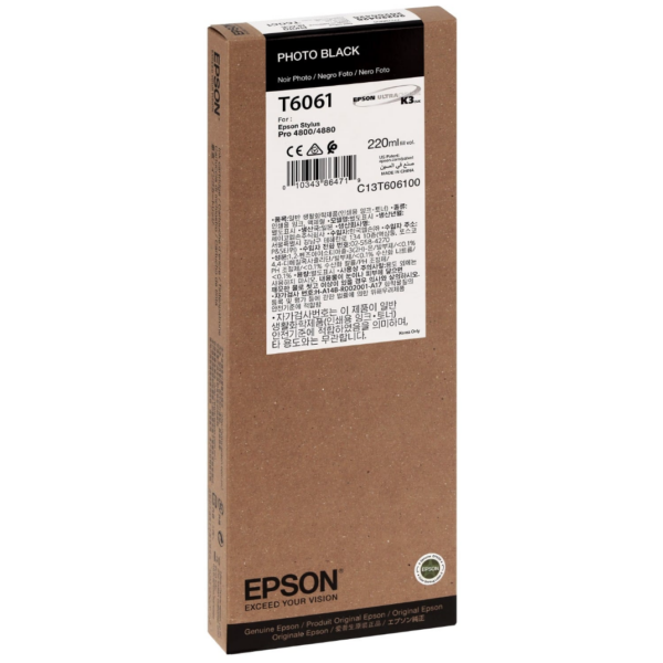 EPSON Tinte Stylus Pro 4800 / 4880, 220ml - photo black