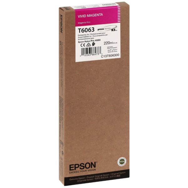 EPSON Tinte Stylus Pro 4800 / 4880, 220ml - vivid magenta