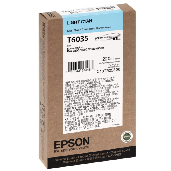 EPSON Tinte Stylus Pro 7800/7880/9800/9880, 220ml - light cyan