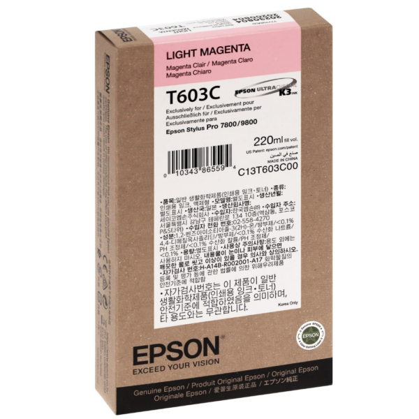 EPSON Tinte Stylus Pro 7800/7880/9800/9880, 220ml - light magenta