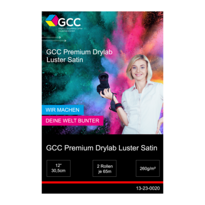 GCC Premium Drylab Luster Satin 260g - 12'' (30,5cm) x 65 Meter - 2 Rollen