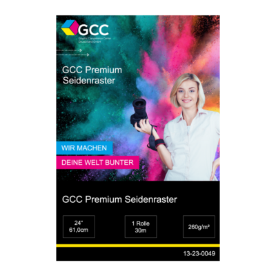 GCC Premium Seidenraster 260g - 24&Prime; (61,0 cm) x 30 Meter